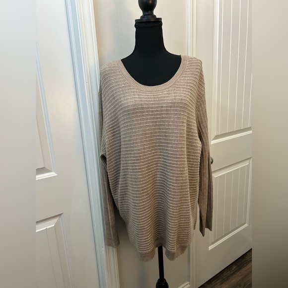 Soho New York & Company Tan Open Back Sweater Women’s XL - Picture 1 of 5